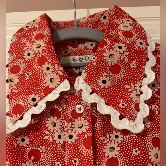 NWT SEA NEW YORK- Josefine Button Down Dress - Picture 5 of 8